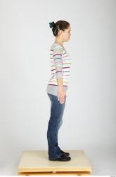 Whole Body Woman Casual Slim Studio photo references